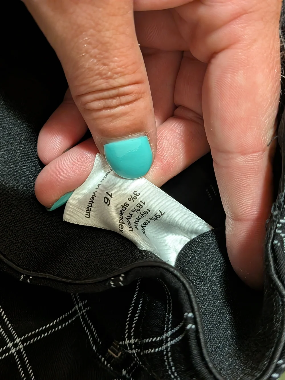 Old Navy Black Cropped Windowpane Ankle Pants